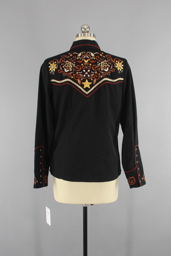 Vintage Embroidered Cowgirl Western Shirt by Scully - ThisBlueBird