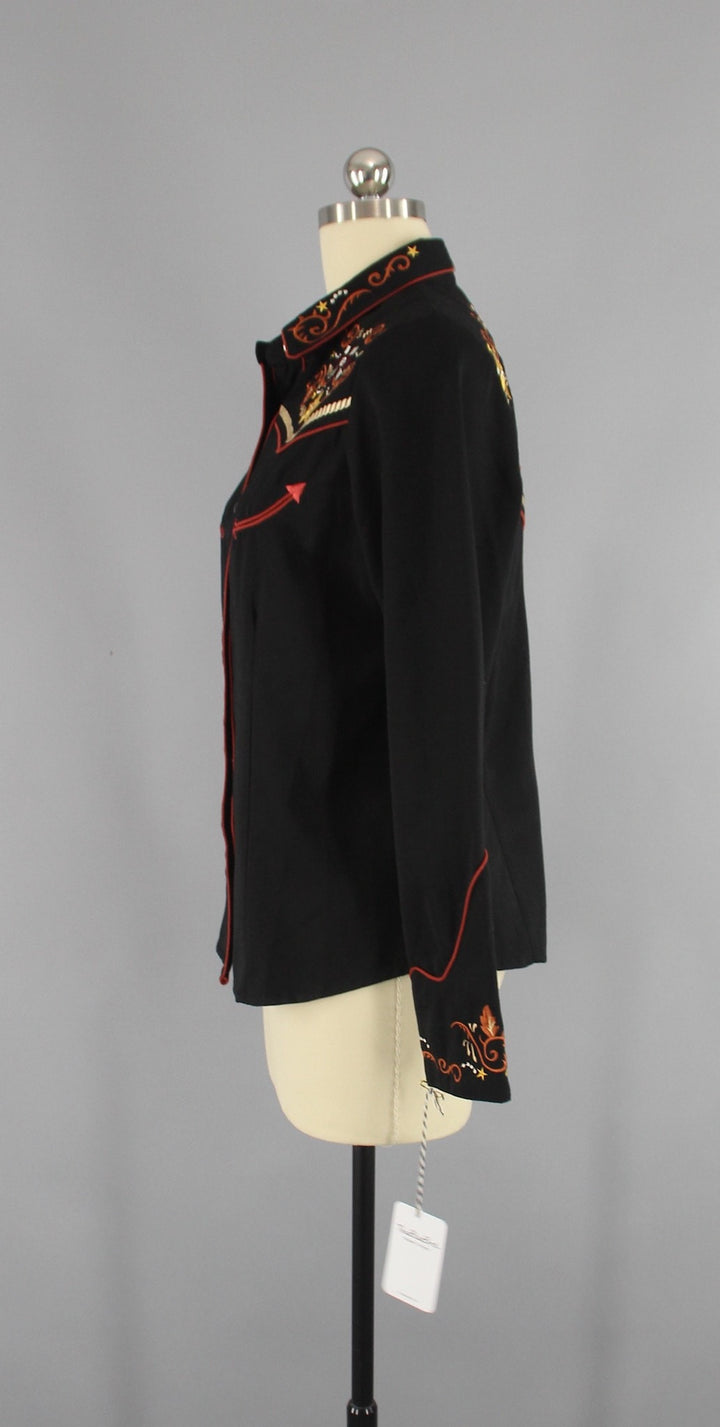 Vintage Embroidered Cowgirl Western Shirt by Scully - ThisBlueBird