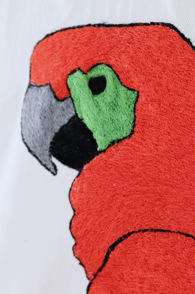 Vintage Embroidered Parrots Shirt-ThisBlueBird - Modern Vintage