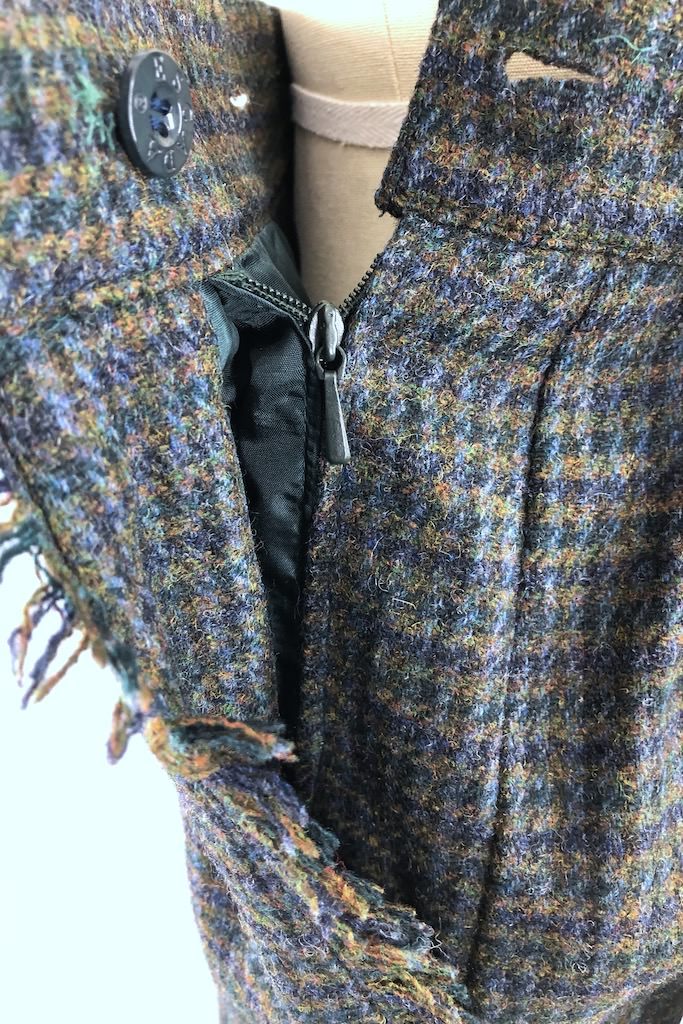 Vintage Escada Houndstooth Wool Skirt-ThisBlueBird - Modern Vintage