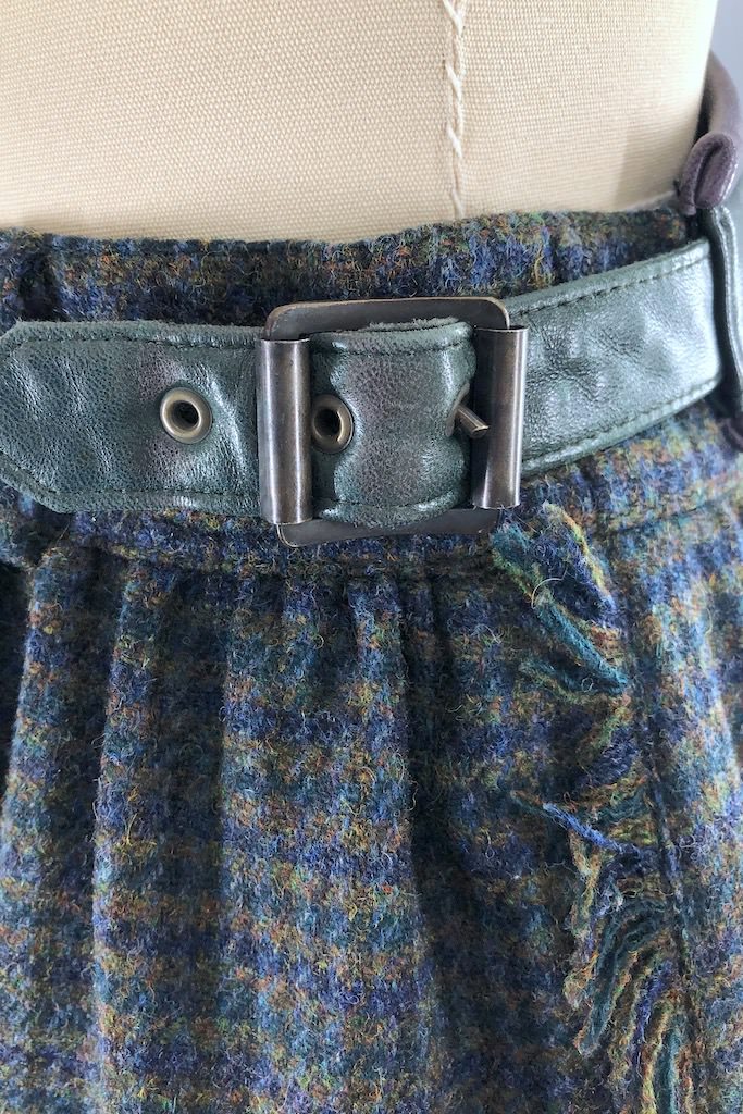 Vintage Escada Houndstooth Wool Skirt-ThisBlueBird - Modern Vintage