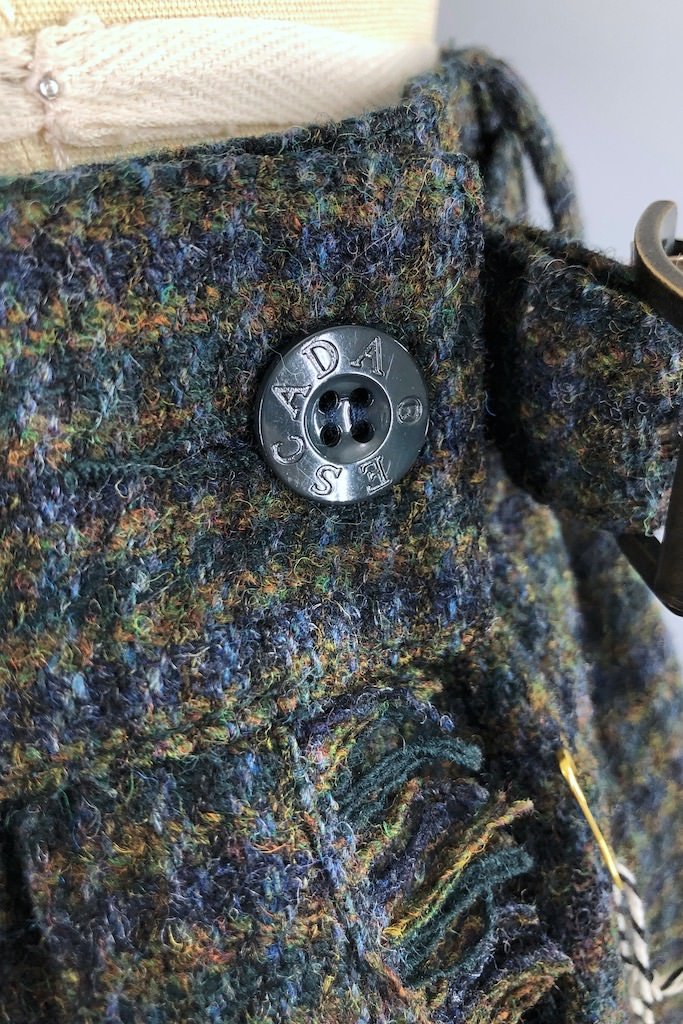 Vintage Escada Houndstooth Wool Skirt-ThisBlueBird - Modern Vintage