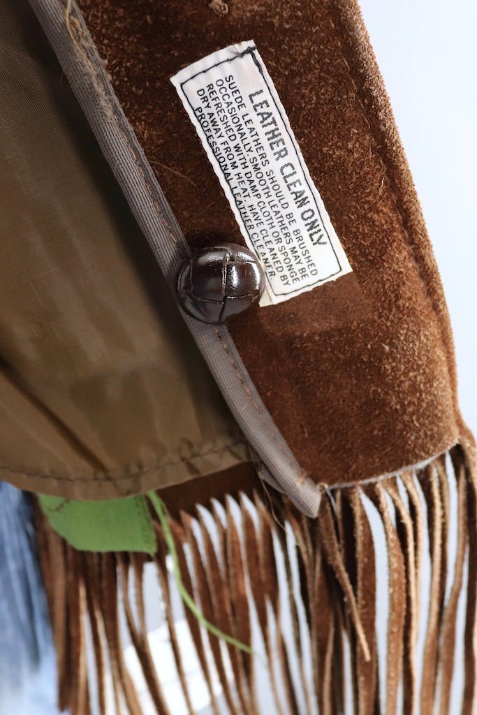 Vintage Fringed Suede Jacket-ThisBlueBird - Modern Vintage
