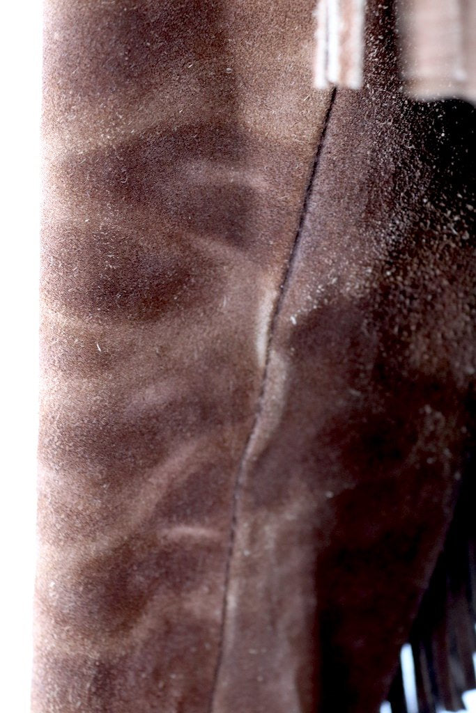 Vintage Fringed Suede Jacket-ThisBlueBird - Modern Vintage