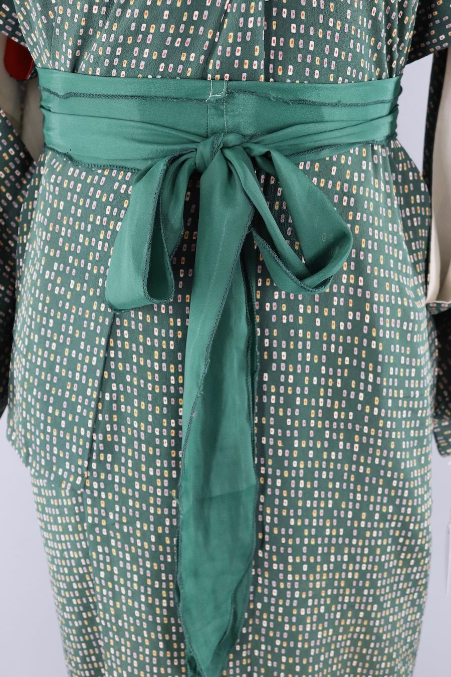 Vintage Green Silk Kimono Robe-ThisBlueBird - Modern Vintage