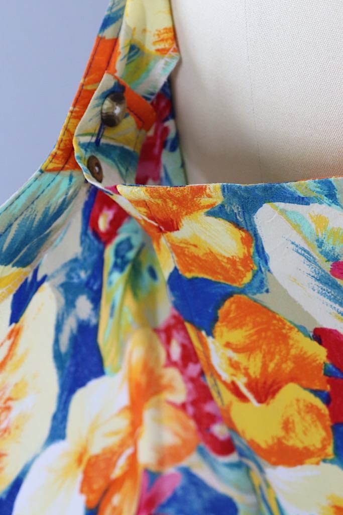 Vintage Hawaiian Print Wrap Skirt – ThisBlueBird