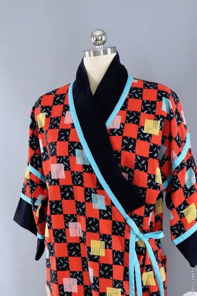 Vintage Jean Marc Neiman Marcus Cotton Robe-ThisBlueBird - Modern Vintage