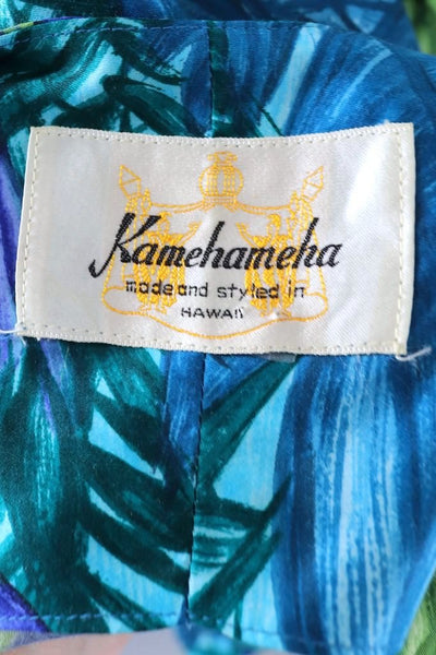 Vintage Kamehameha Hawaiian Maxi Dress-ThisBlueBird - Modern Vintage