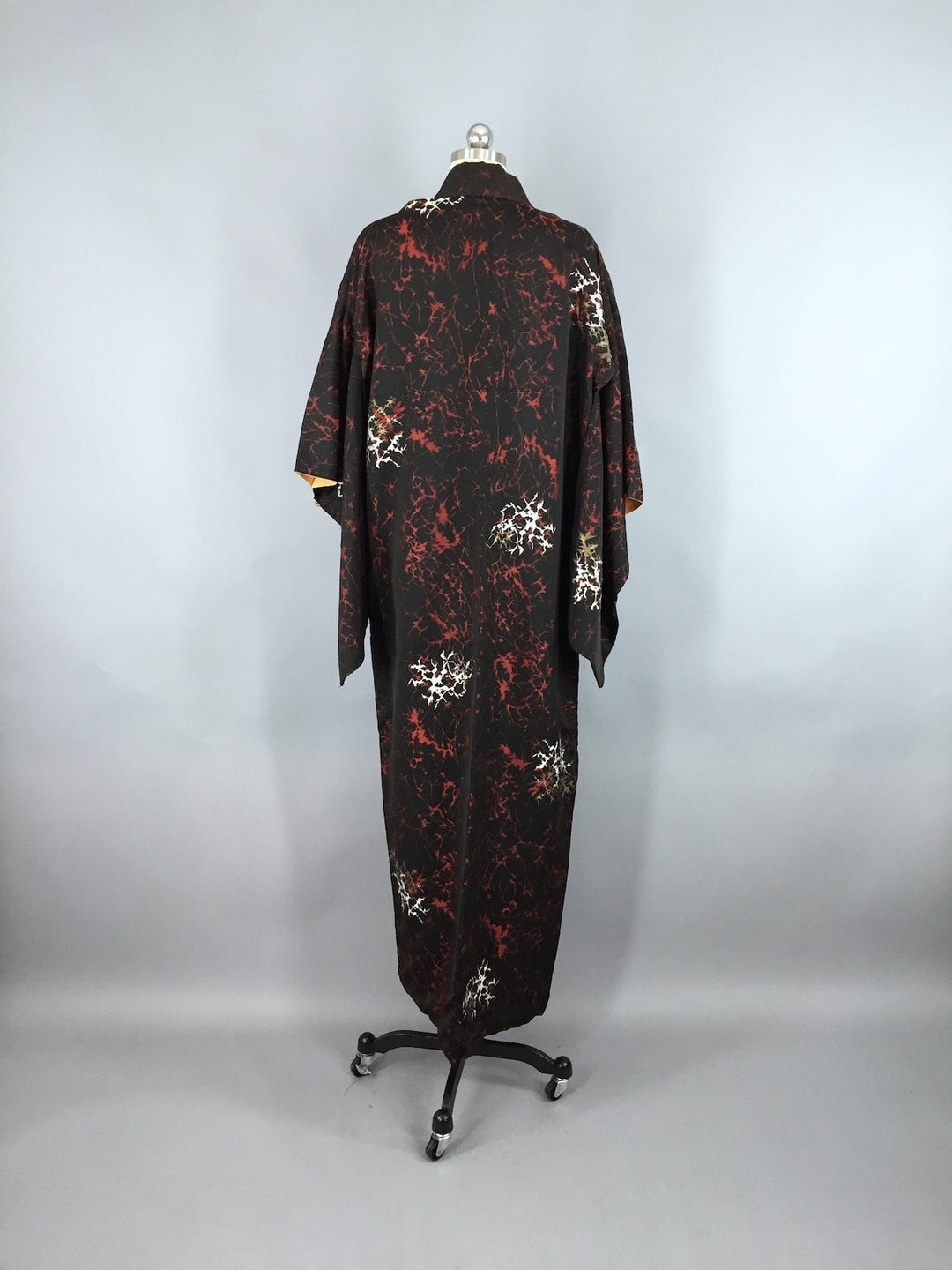 Vintage Kimono / Gothic Black Abstract - ThisBlueBird