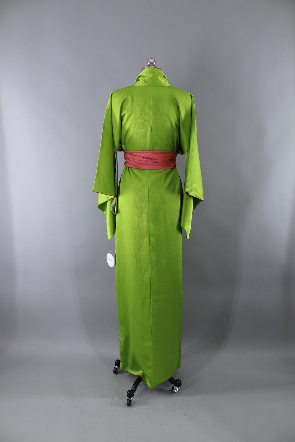 Vintage Kimono Robe / Acid Lime Green - ThisBlueBird