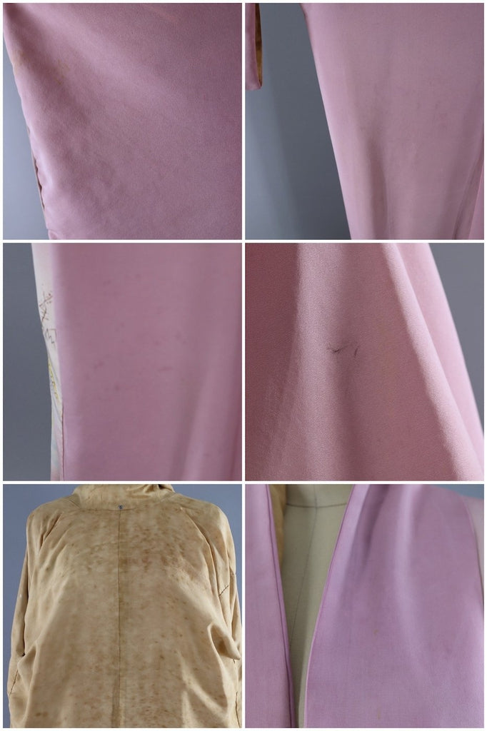 Vintage Kimono Robe / Lavender Houses - ThisBlueBird