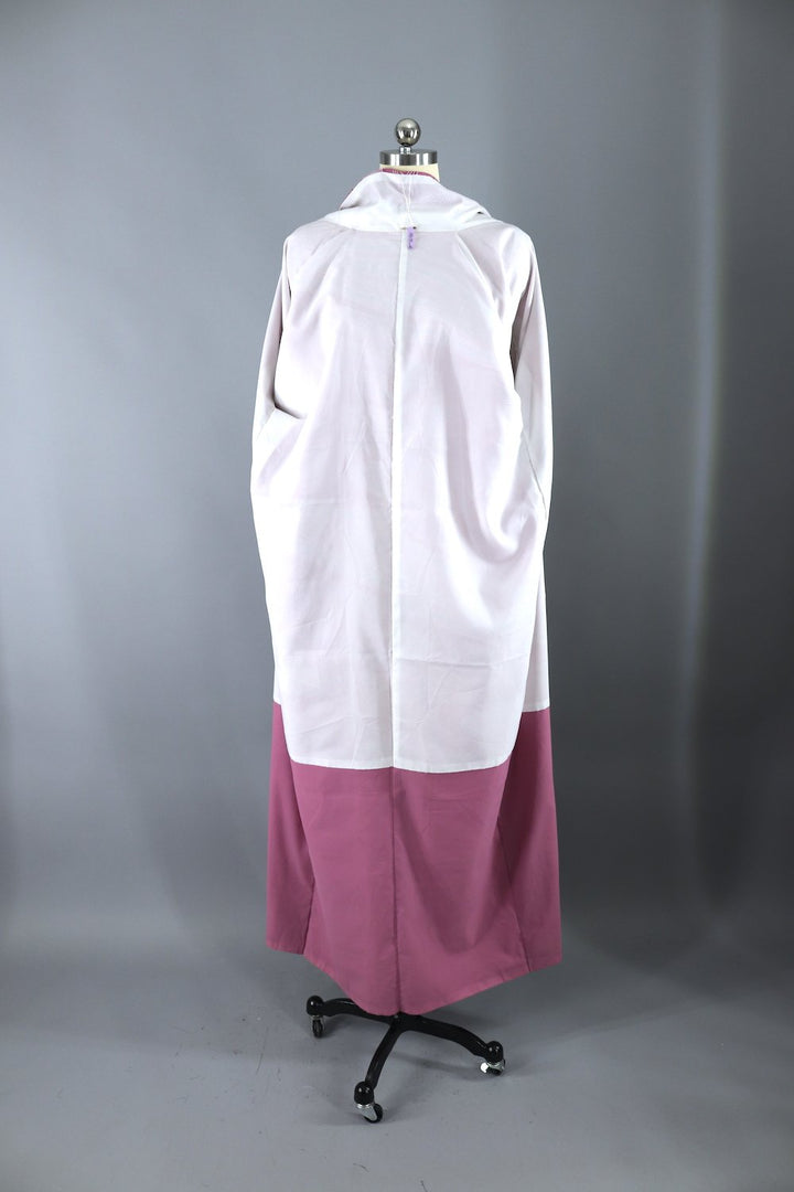 Vintage Kimono Robe / Purple Waves of Majesty - ThisBlueBird
