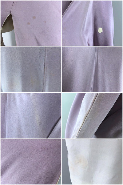Vintage Lavender Sage Silk Kimono Robe-ThisBlueBird - Modern Vintage