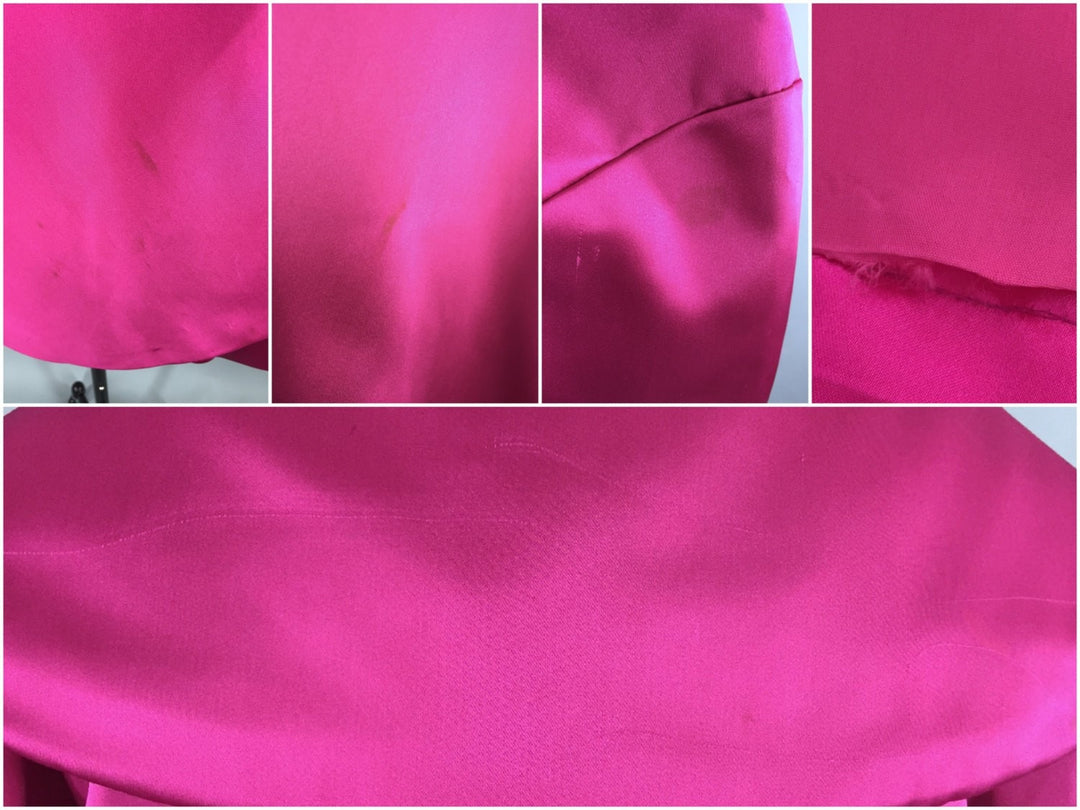 Vintage Morton Myles Pink Satin Swing Coat - ThisBlueBird