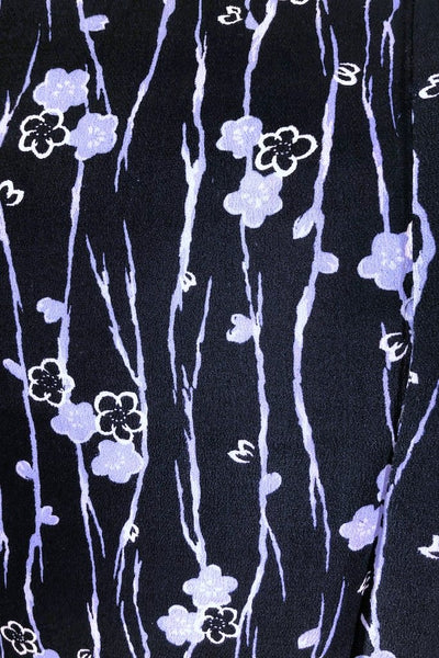 Vintage Navy Cherry Blossom Silk Kimono Cardigan-ThisBlueBird - Modern Vintage