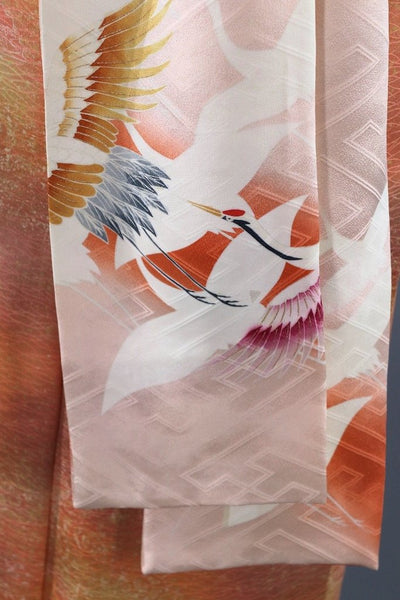 Vintage Orange Ombre Silk Kimono-ThisBlueBird - Modern Vintage