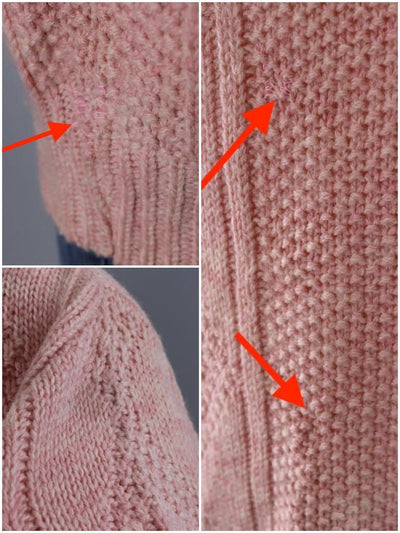 Vintage Pastel Pink Wool Fisherman's Sweater-ThisBlueBird - Modern Vintage