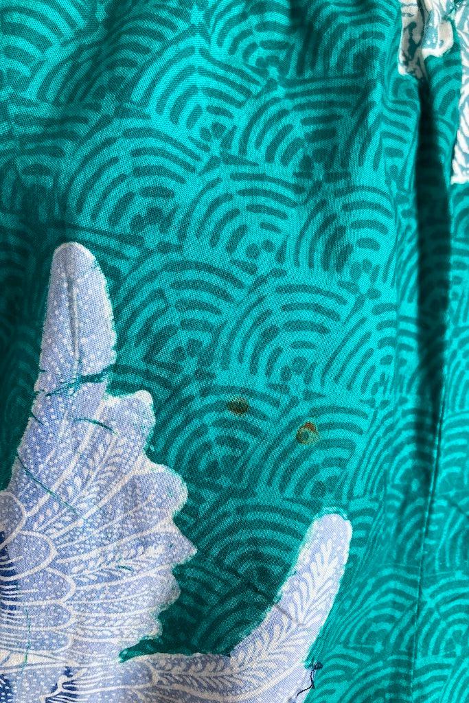 Vintage Peacock Bali Cotton Romper-ThisBlueBird