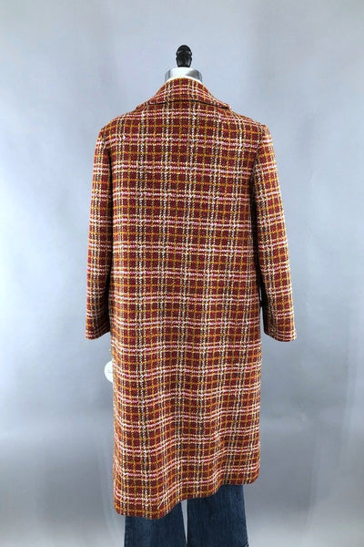 Vintage Pendleton Pink Wool Trench Coat-ThisBlueBird - Modern Vintage