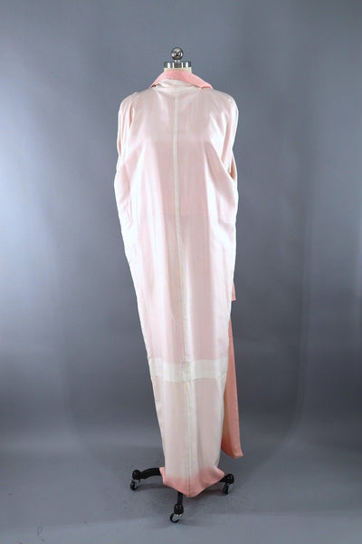 Vintage Pink Dots Kimono Robe-ThisBlueBird - Modern Vintage