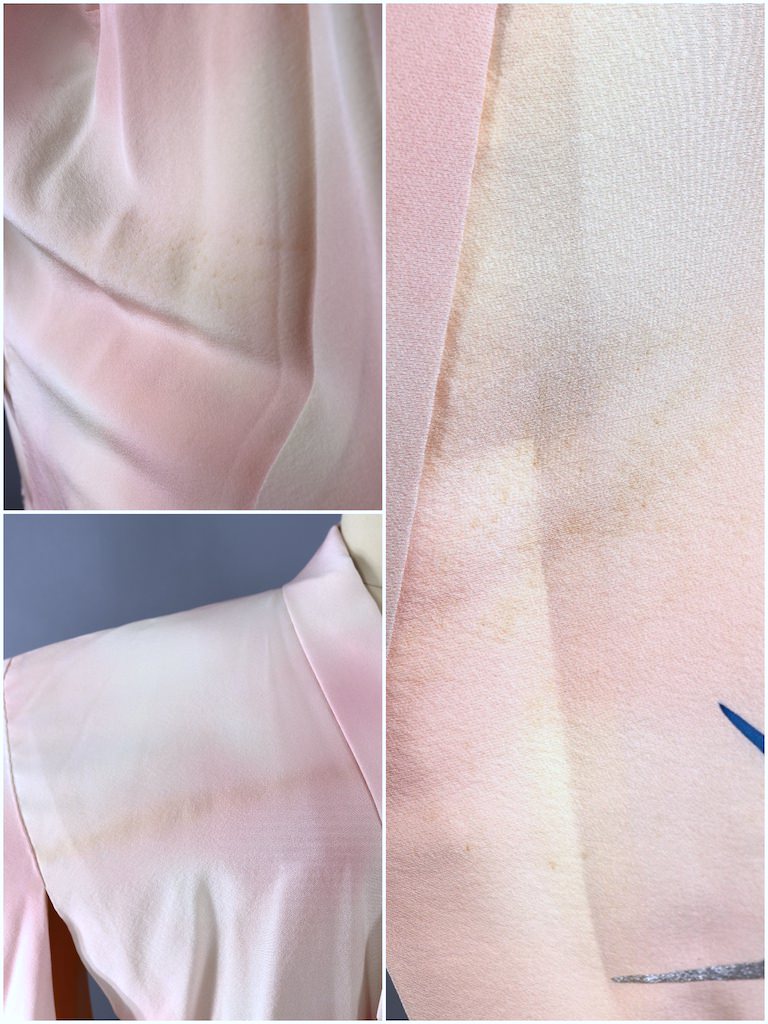 Vintage Pink Orchids Silk Kimono Robe-ThisBlueBird - Modern Vintage