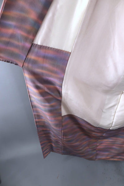 Vintage Pink & Purple Ombre Silk Kimono Robe-ThisBlueBird - Modern Vintage
