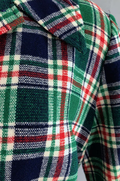 Vintage Plaid Wool Pendleton Jacket-ThisBlueBird