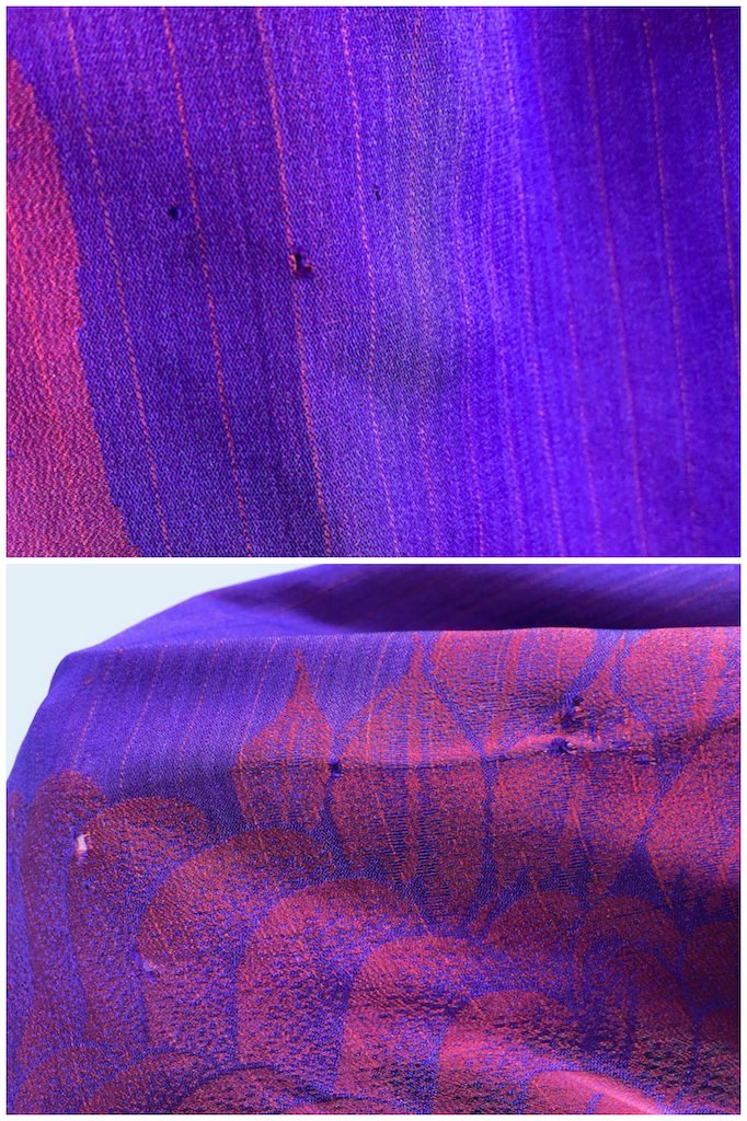 Vintage Purple Cranes Silk Kimono Cardigan-ThisBlueBird - Modern Vintage