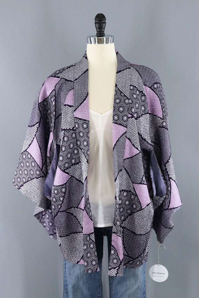 Vintage Purple Shibori Kimono Cardigan – ThisBlueBird