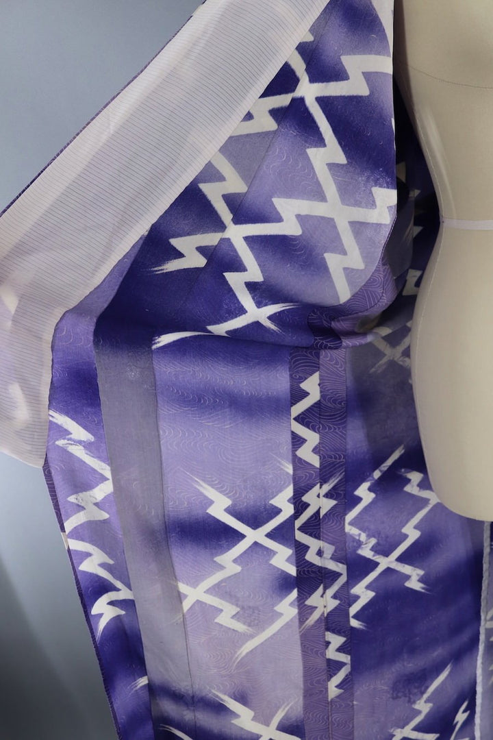 Vintage Purple Silk Summer Kimono-ThisBlueBird - Modern Vintage