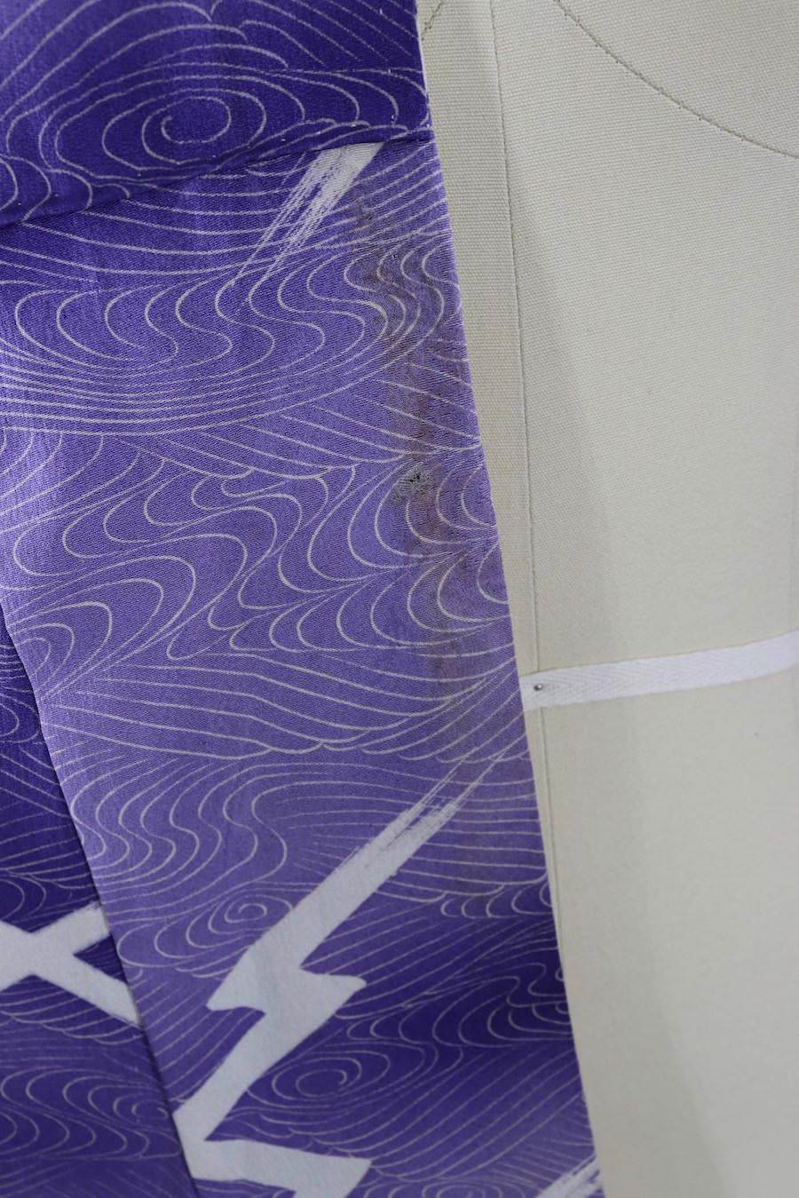 Vintage Purple Silk Summer Kimono-ThisBlueBird - Modern Vintage
