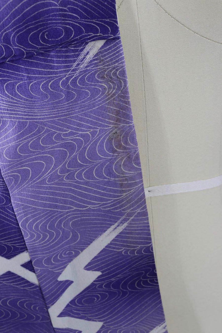 Vintage Purple Silk Summer Kimono-ThisBlueBird - Modern Vintage
