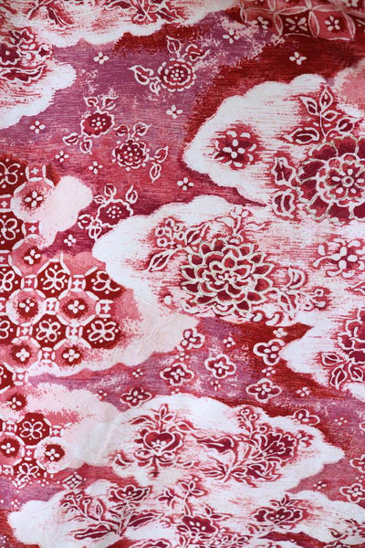 Vintage Red & Pink Floral Kimono-ThisBlueBird - Modern Vintage