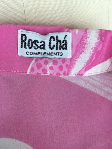 Vintage Rosa Cha Blouse / Preppy Pink Seashells - ThisBlueBird
