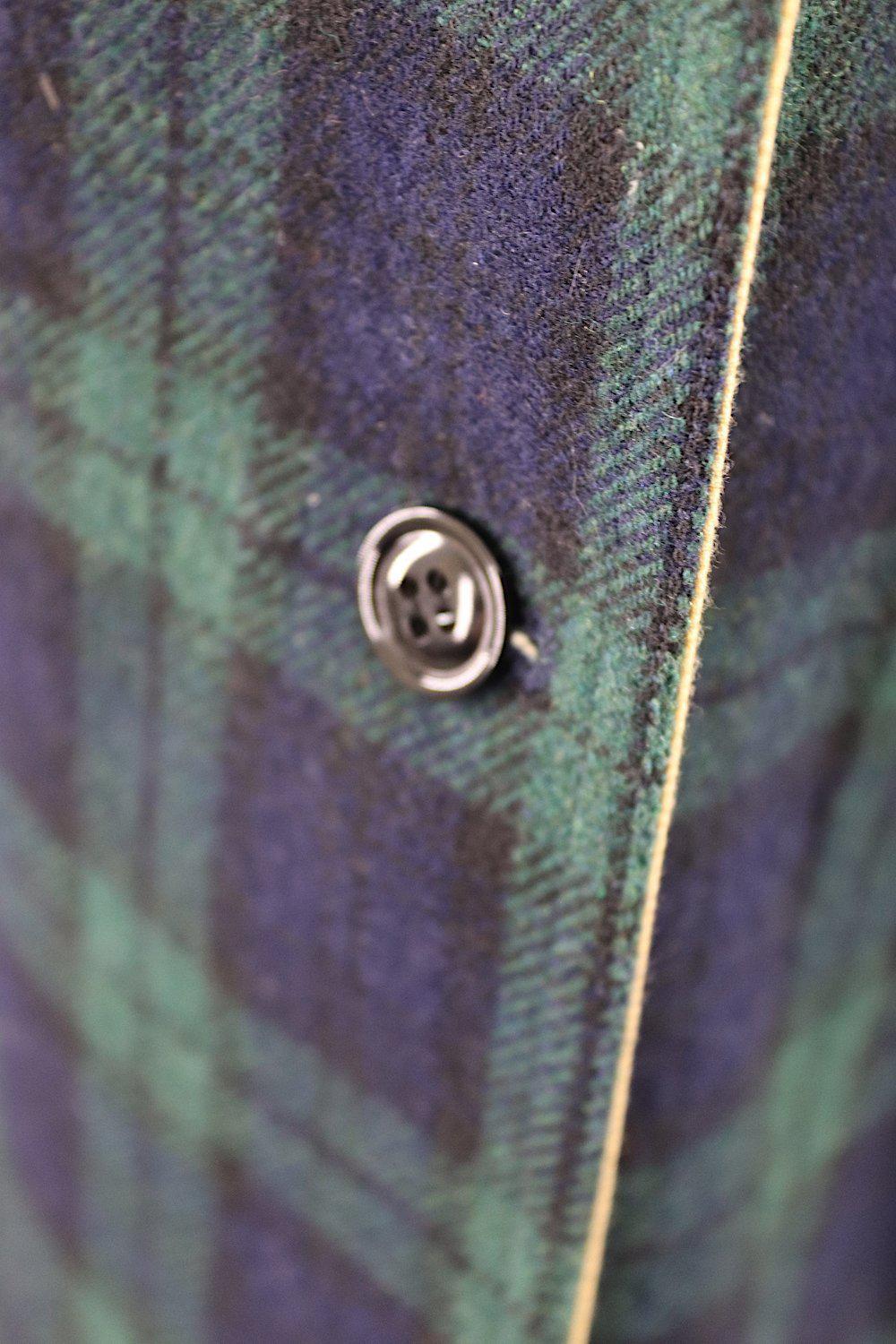 Vintage Scotland Black Watch Tartan Wool Coat - ThisBlueBird