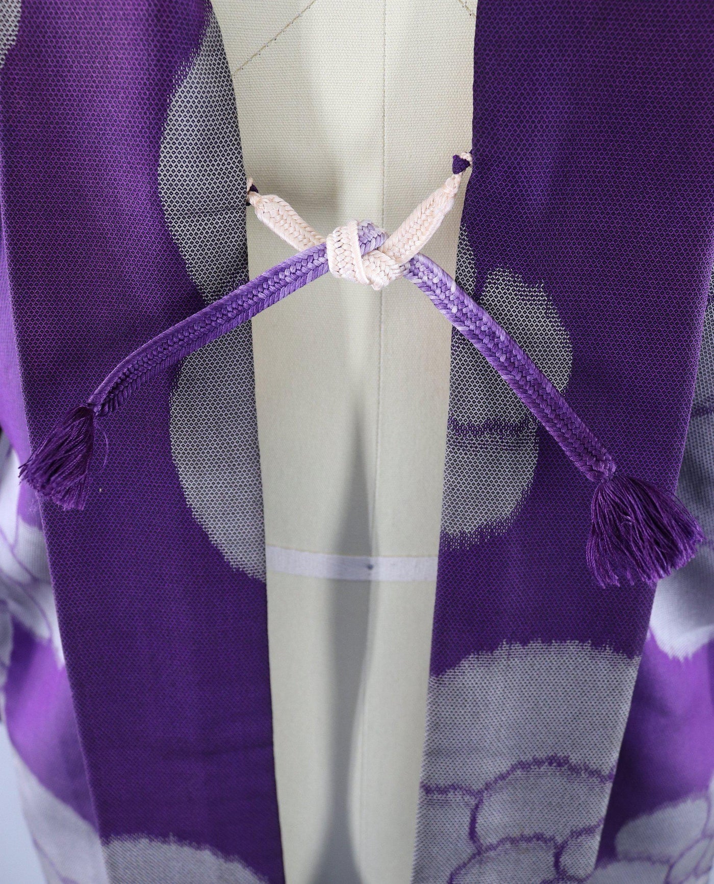 Vintage Silk Kimono Cardigan Jacket / Purple and Grey Floral – ThisBlueBird