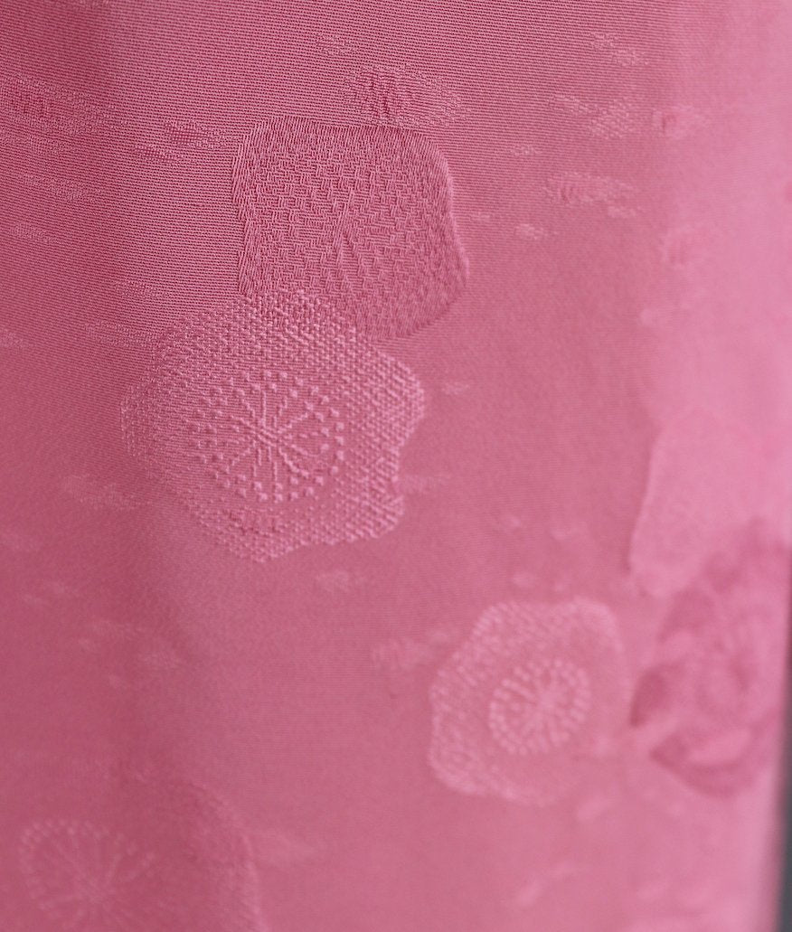 Vintage Silk Kimono Robe / Pink Floral - ThisBlueBird