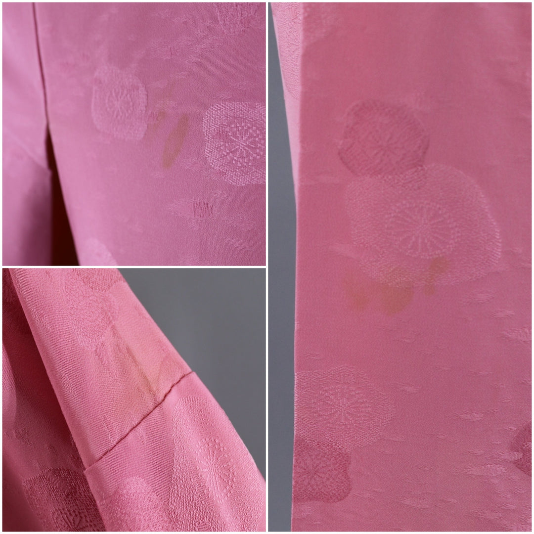 Vintage Silk Kimono Robe / Pink Floral - ThisBlueBird