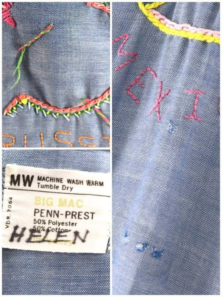 Vintage Travel Embroidered Shirt-ThisBlueBird - Modern Vintage