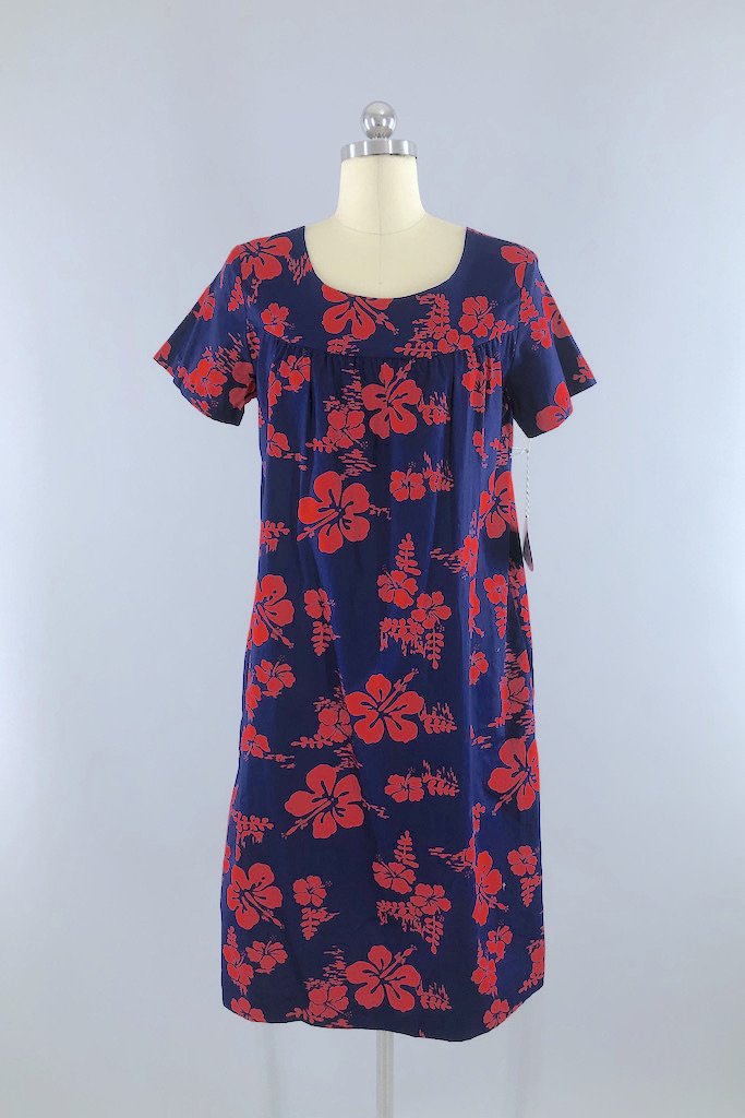 Vintage Ui-Maikai Hawaiian Dress-ThisBlueBird - Modern Vintage