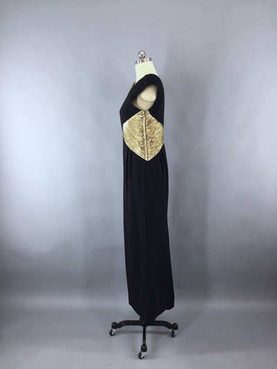 Vintage Valentino Maxi Dress / Grecian Goddess - ThisBlueBird