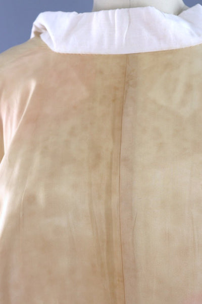 Vintage White & Pink Silk Kimono Robe-ThisBlueBird - Modern Vintage